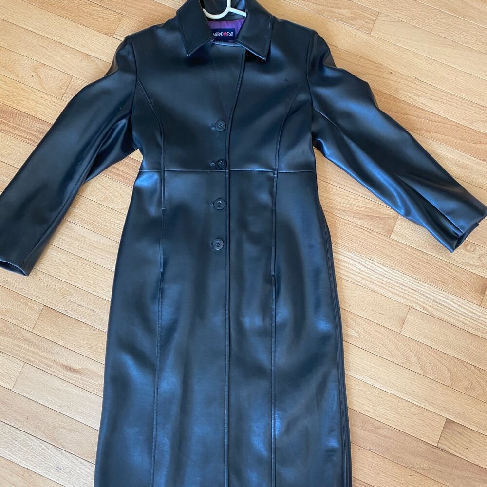 Girls Faux Leather Trench Limited 2